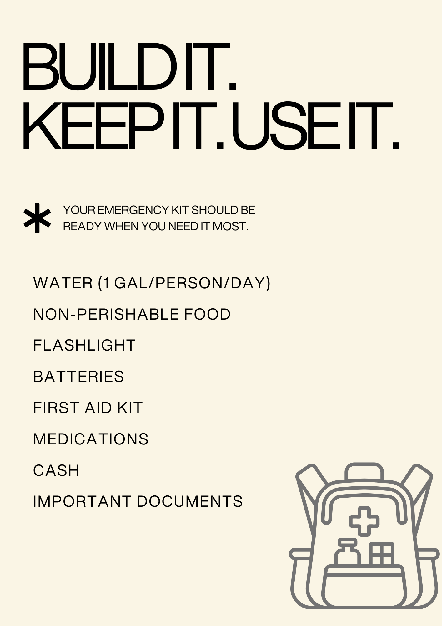 Preparedness - Build It